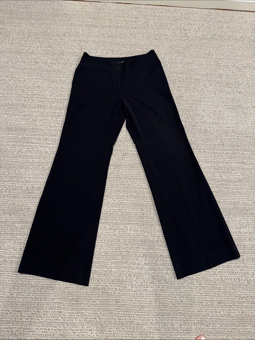 White House Black Market Black Wide-Leg Trousers
